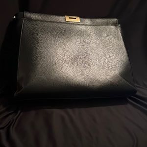 Lodi’s Los Angeles Amaris Laptop/Brief leather tote